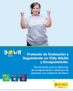 portada del documento en el que se ve a una joven con síndrome de down