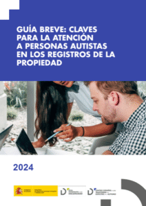 portada de la guía: una mujer hace indicaciones a un hombre señalando en un ordenador